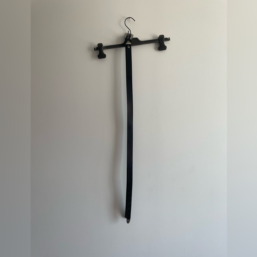 Lemaire Black Leather Belt Minimal Western leather belt